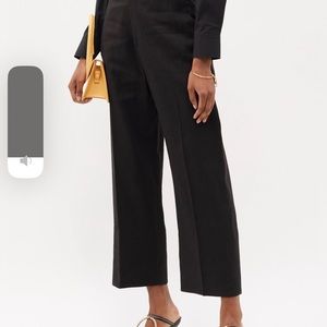 Jacquemus black linen pants in FR32